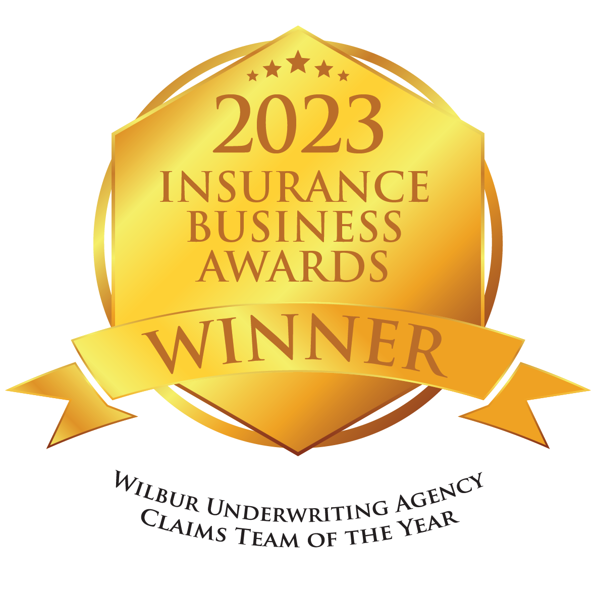 3.IBAA23 Winner Medal - Wilbur Underwriting Agency Claims Team of the Year - Emergence Insurance